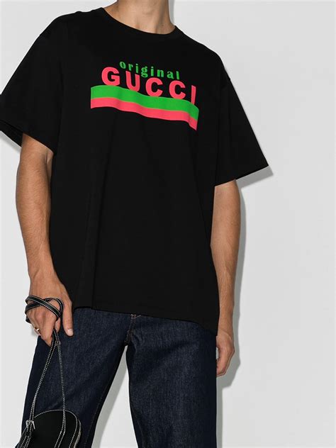 gucci guccy logo men's shirt|t shirt Gucci original.